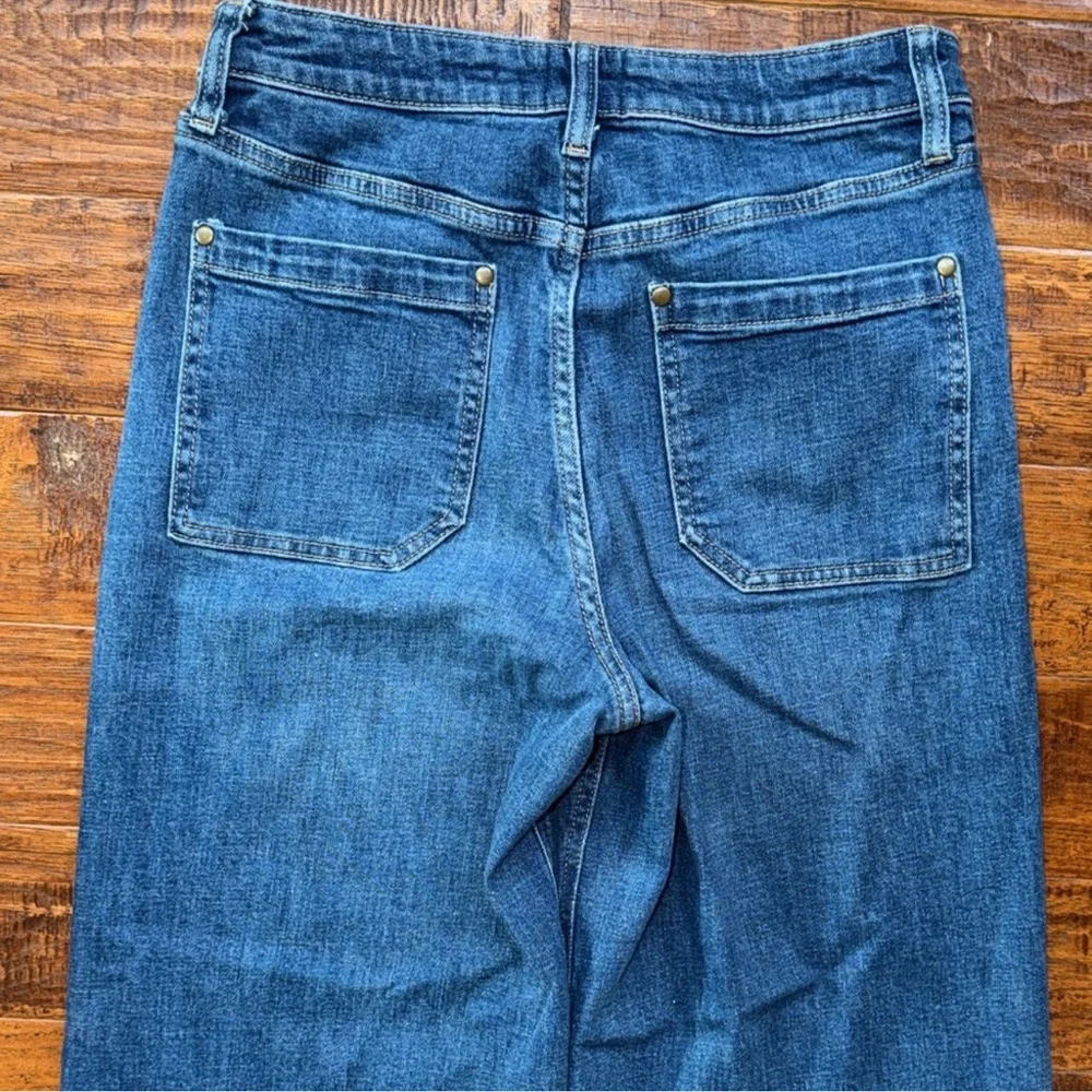 Anthropologie Maeve The Jada High Rise Wide Leg Jeans Size 29T - Picture 4 of 6